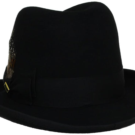 Stacy Adams Men's Homburg, Black, Medium