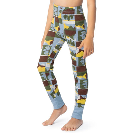 Fruit of the Loom Boys Premium Thermal Waffle Underwear Set, Outdoor Geo, 8