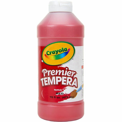 Premier Tempera Paint, Red, 16 oz