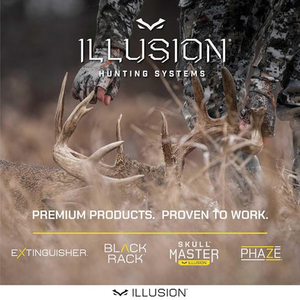 Extinguisher Deer Call by Illusion | Grunt Tube | Buck, Doe, Fawn | Adjustable 10-in-1 Call | COLOR (CAMO/BLACK) | Freeze Resistant