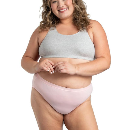 Fruit of the Loom Women's Breathable Underwear (Regular & Plus, Plus Size Hi Cut-Micro Mesh-6 Pack, 11