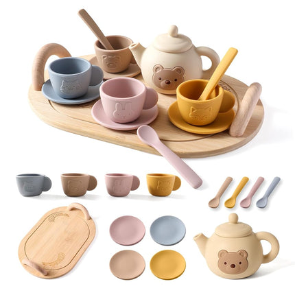 Tea Party Set for Little Girls 1-3 Kids Tea Set wi