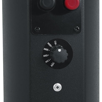 Rockville Wet Array 5 Noir 70V 60W Enceinte colonne murale commerciale pivotante, conception Line Array 2 voies, étanche IP55, utilisation intérieure/extérieure pour restaurants, églises, auditoriums