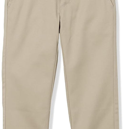Nautica boysSchool Uniform Flat Front Twill Pant Casual Pants - Beige - 12
