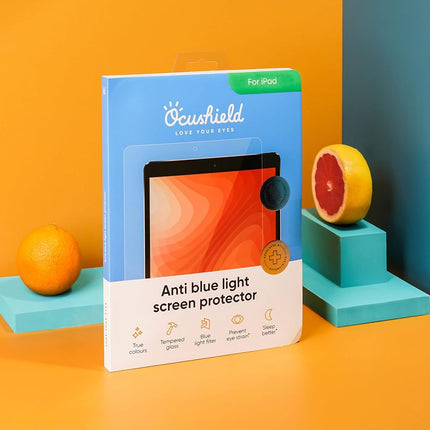 Ocushield Anti Blue Light Screen Protector for iPad Mini 7 (2024) & iPad Mini 6 (2021) 8.3" - 9H Tempered Glass Blocks UV & Blue Light, Anti-Glare, Anti-Bacterial, Designed by UK Optometrists