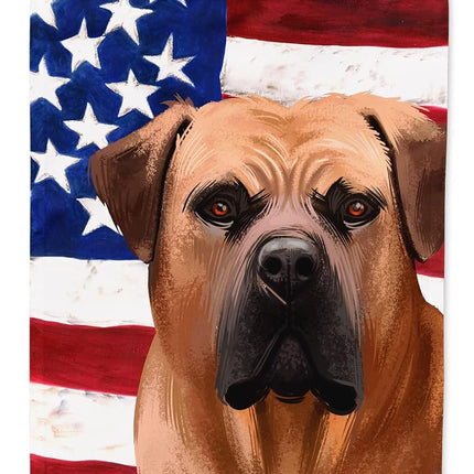 Caroline's Treasures CK6444CHF Boerboel Chien Drapeau Américain Taille Maison en Toile, Grande, multicolore