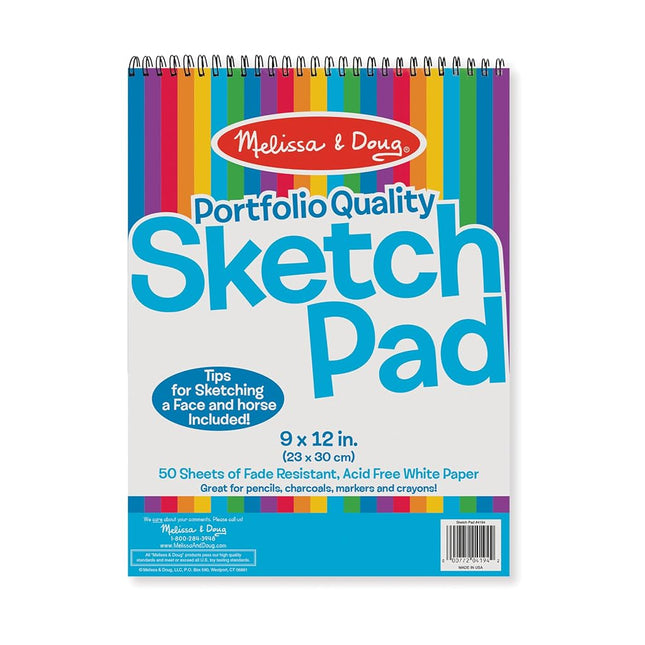 Melissa & Doug 4194 Sketch Pad (9) (-) Arts & Crafts, Multi-Color, Qty. 1