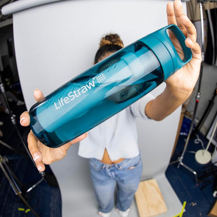 LifeStraw Go Series 2.0 Water Bottle with Filter, Laguna Teal, 650 ml Capacity