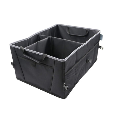 FH GROUP FH1141GRAY Collapsible Multi-Compartment Trunk, Cargo Car, Gray Storage Organizer