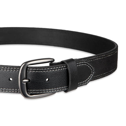 Dickies Men's Two Row Stitch Belt, Black, 50W