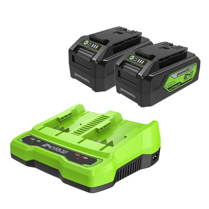 Greenworks 24V 4.0Ah USB Battery (2-Pack) Starter 