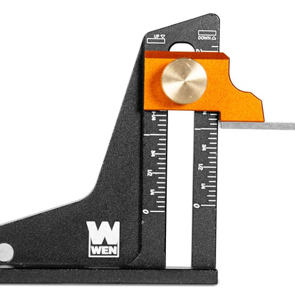 Wen 2-Inch Dual-Scale Tool Setup and Height Gauge for Band Saws, Table Saws, Router Tables, and Woodworking Equipment (ME522G)