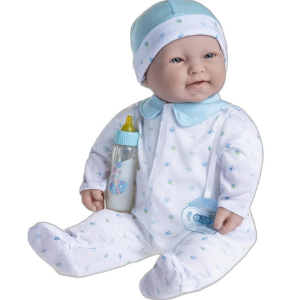 JC TOYS - 51 cm La Baby Doll Has Soft and Washable Body, Magic Bottle and Pacifier, Blue, Designed in Spain, +2 years old