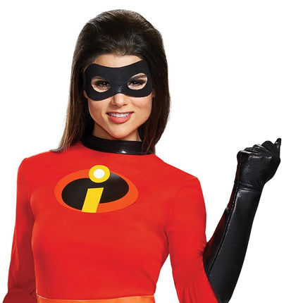 DISGUISE 66840E Mrs. Incredible Skirted Deluxe Adult Costume Disney Sized, Red, L