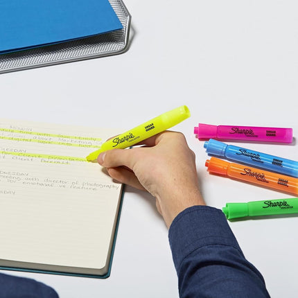 Sharpie Accent Tank-Style Highlighters, 4 Colored Highlighters (25174PP)