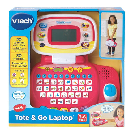 VTech Tote & Go Laptop, Pink (English Version)