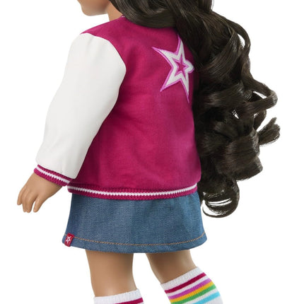 American Girl, Truly Me 18-inch Doll #108 with Brown Eyes, Curly Black-Brown Hair, Tan Skin, for Ages 6+