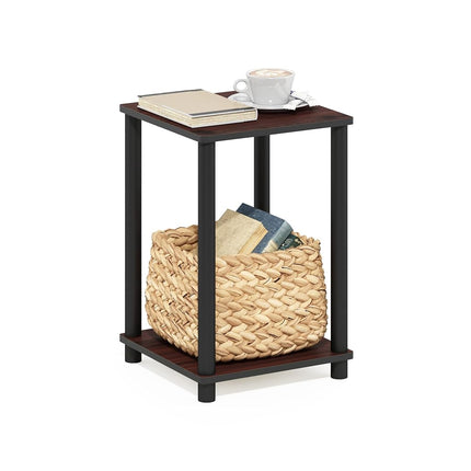 Furinno TURN-N-TUBE Side Table, 2-Tier End Table w