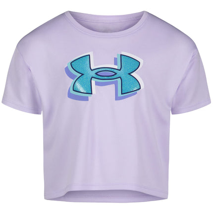 Under Armour Girls Short Sleeve Shirt, Crewneck, L