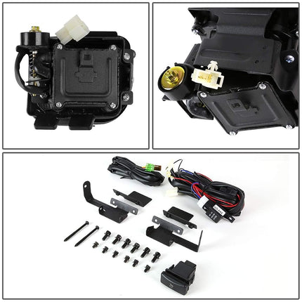 DNA MOTORING FL-HC96-CH Front Bumper Fog Light Driver & Passenger Side Enhance visibility [Compatible with 96-98 Honda Civic]