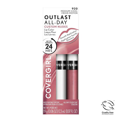 Covergirl Outlast All-Day Custom Nudes Liquid Lipstick #920 Medium Cool 2.3Ml