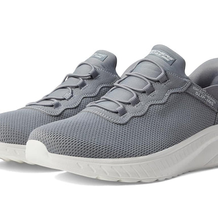 Skechers Men's Hands Free Slip-ins Bobs Squad Chaos-Daily Hype Sneaker, Gray, 10.5 UK