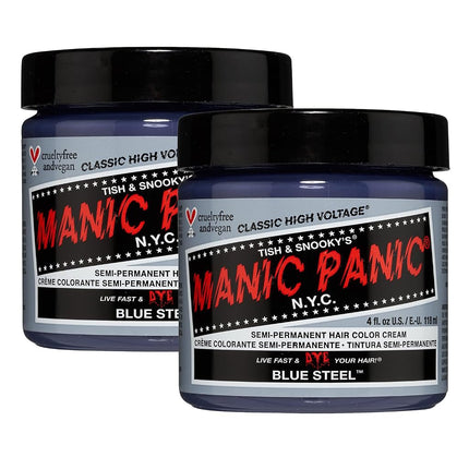 MANIC PANIC Classic Blue Steel Semi Permanent Hair