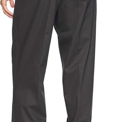 Dockers Men's Relaxed Fit New Signature Khaki Pants D4-Pleated, Steelhead, Medium