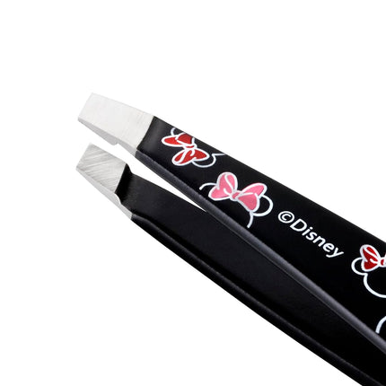 Tweezerman Disney's Minnie Mouse Ear-esistible Mini Slant Tweezer - Tweezers for Eyebrows, Travel Tweezers for Eyebrows, Facial Hair, Ingrown Hair