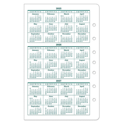 FranklinCovey - Original Two Page Per Day Ring-Bound Planner (Classic, Jul 2025 - Jun 2026)