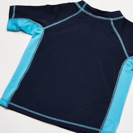 Kanu Surf Boys' Revival UPF 50+ Sun Protective Rashguard Swim Shirt, Flex Navy, 8