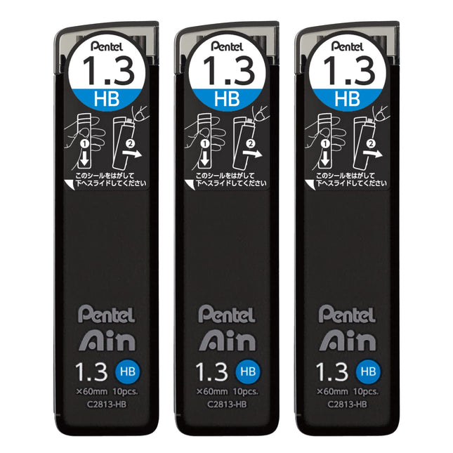 Pentel Ain AMZ-XC2813HB3P Mechanical Lead, 0.05 in
