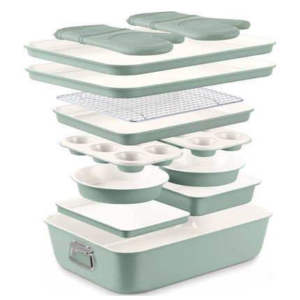 Country Kitchen Nonstick Stackable Bakeware Set - 