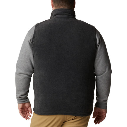 Columbia Men's Steens Mountain Vest Fleece Gilet Vest, Charcoal Heather, Size XXL