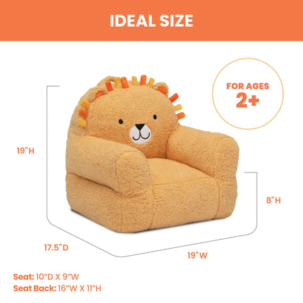 Sillón Delta Children Lion Cozee Buddy, Naranja