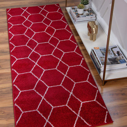 Unique Loom Trellis Frieze Collection Lattice Moro