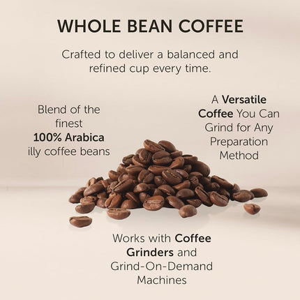 Illy Caffe Decaffeinated Whole Bean Coffee (Medium Roast Green Top) 8.8-Ounce Tins (Pack Of 6)