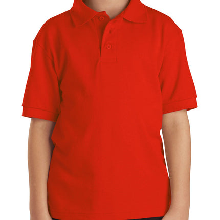 Dickies Boys 8-20 Short Sleeve Pique Polo, Orange,