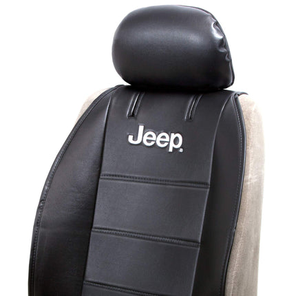 Plasticolor Jeep Sideless Seat Cover Black/White (008581R01)