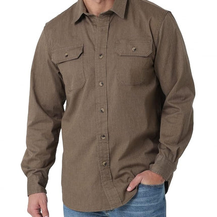 Wrangler Authentics Men's Long Sleeve Classic Wove