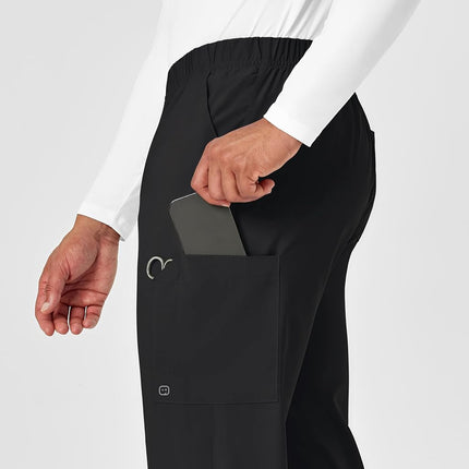 WonderWink Unisex's Multi-Cargo Medical Scrubs Pants, Black, Medium