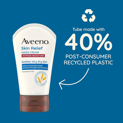 Aveeno Active Naturals Skin Relief Cream Hand 3.5 Ounce WHITE