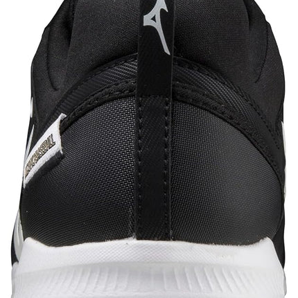 Tacos de béisbol bajos moldeados Mizuno Ambition 2 Tpu para hombre, negro/blanco, 14 para mujer/12.5 para hombre
