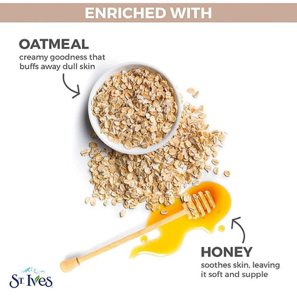 St. Ives Fresh Skin Face Scrub, Apricot 10 oz Oatmeal 6 oz ONE