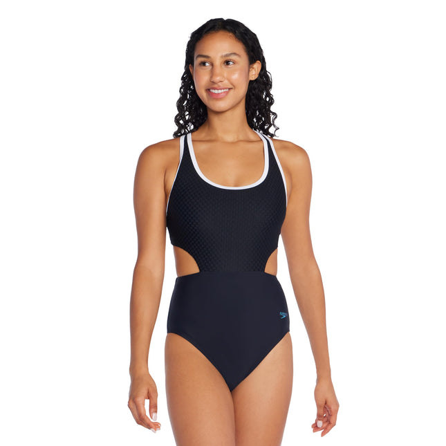 Speedo Women's Swimsuit One Piece Racerback Cut, J