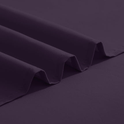 Elegant Comfort Luxurious 1500 Premium Hotel Quality Microfiber Three Line Embroidered Softest 5-Piece Bed Sheet Set, Wrinkle and Fade Resistant, Split King, Purple