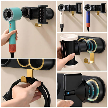 Magnetic Hair Dryer Holder Wall Mount for Most High Speed Blow Dryer