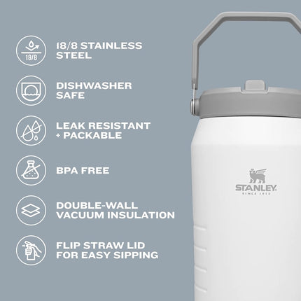 Stanley IceFlow™ Pichet à paille rabattable 1,2 L Quartz Rose