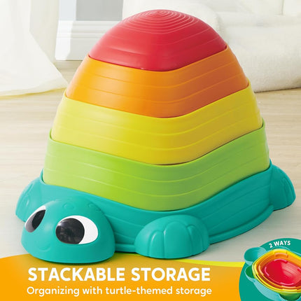 JOYIN Balance Stepping Stones for Kids, 5 Durable Non-Slip Stones, Promoting Toddler Balance Skills & Sensory Integration, Learning & Education Toys, Indoor & Outdoor Play Toys for Obstacle Course
