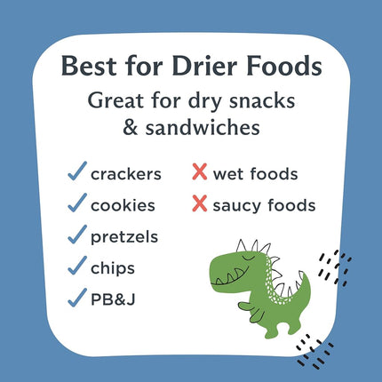 Stasher Recyclable Sealable Paper Sandwich Bags for Kids, 50 ct, Dino